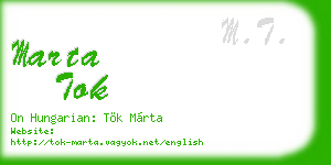 marta tok business card